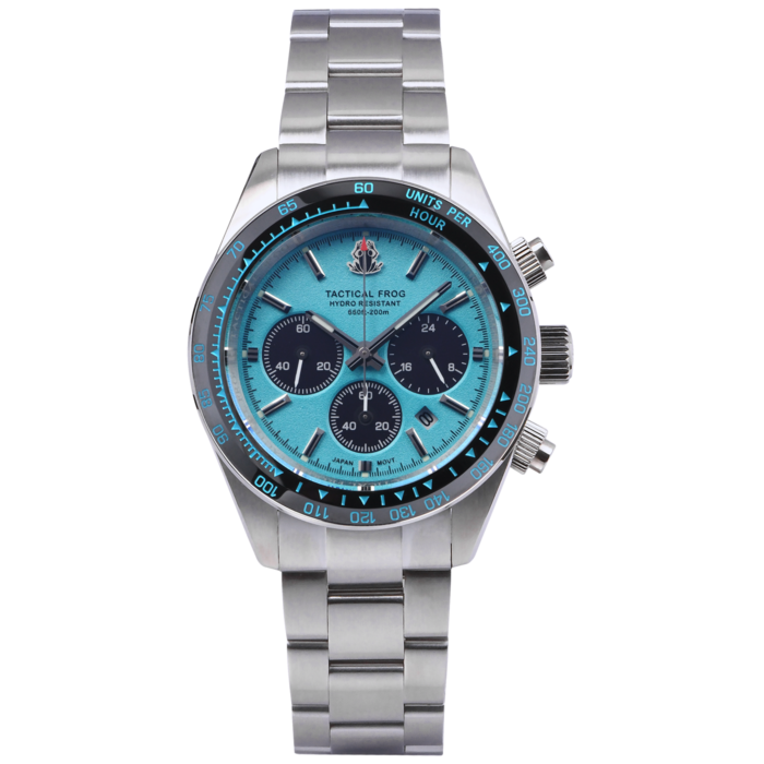 Tactical Frog 41mm VS75A Chronograph Diver Watch 200M, Sapphire Crystal, Ceramic Bezel